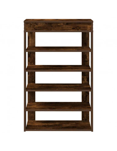 Scarpiera Rovere Fumo 60x30x98 cm in Legno Multistrato