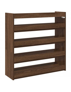 Scarpiera Rovere Marrone 80x25x81 cm in Legno Multistrato