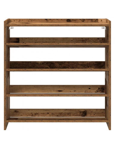 Scarpiera Rovere Marrone 80x25x81 cm in Legno Multistrato