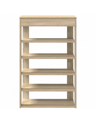 Scarpiera Rovere Sonoma 60x30x98 cm in Legno Multistrato