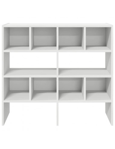 Scarpiere 2 pz Impilabili Bianche 89,5x30x40 cm