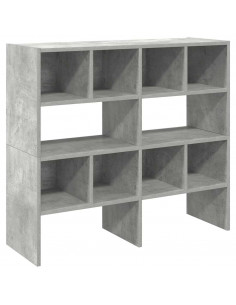 Scarpiere 2 pz Impilabili Grigio Cemento 89,5x30x40 cm