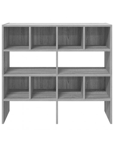 Scarpiere 2 pz Impilabili Grigio Sonoma 89,5x30x40 cm