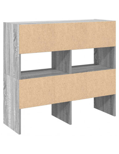 Scarpiere 2 pz Impilabili Grigio Sonoma 89,5x30x40 cm