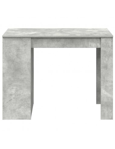 Scrivania con Cassetto Ripiano Grigio Cemento Legno Multistrato