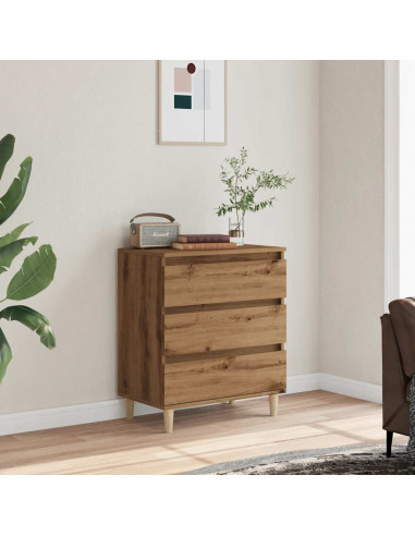 Credenza Rovere Artigianale 60x35x70 cm in Legno Multistrato