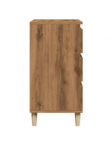 Credenza Rovere Artigianale 60x35x70 cm in Legno Multistrato