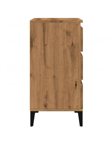 Credenza Rovere Artigianale 60x35x70 cm in Legno Multistrato