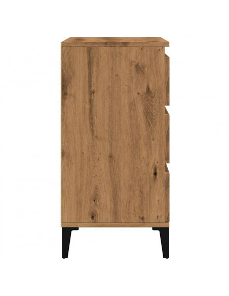 Credenza Rovere Artigianale 60x35x70 cm in Legno Multistrato