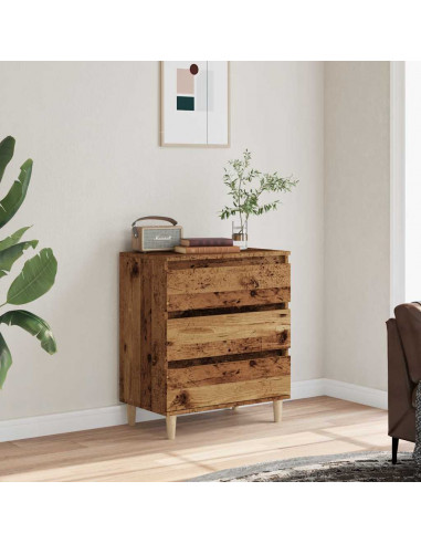 Credenza Legno Vecchio 60x35x70 cm in Legno Multistrato