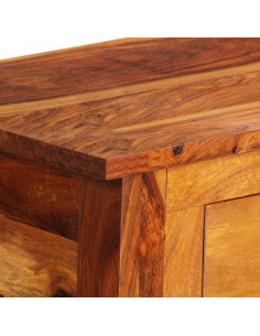 Credenza con 3 Cassetti 110x30x80 cm Legno Massello di Acacia