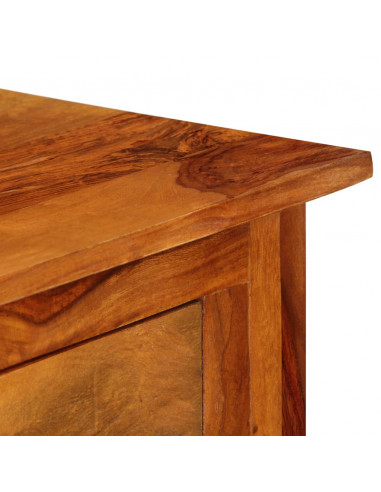 Credenza con 3 Cassetti 110x30x80 cm Legno Massello di Acacia