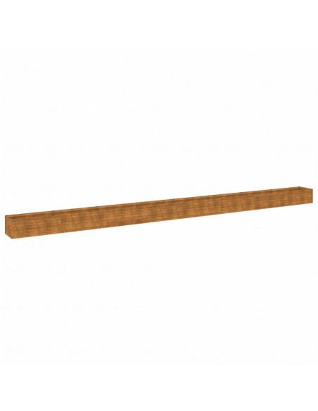 Fioriera Rialzata da Giardino 770x50x36 cm in Acciaio Corten