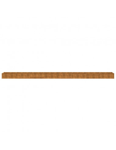 Fioriera Rialzata da Giardino 770x50x36 cm in Acciaio Corten