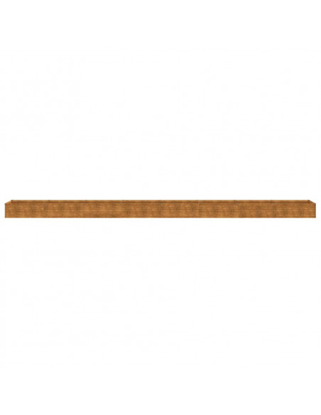 Fioriera Rialzata da Giardino 770x50x36 cm in Acciaio Corten