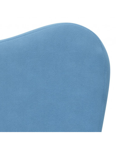 Divano per Bambini Blu in Morbido Peluche