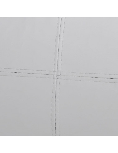 Divano Modulare 3 Posti in Pelle Artificiale Bianco