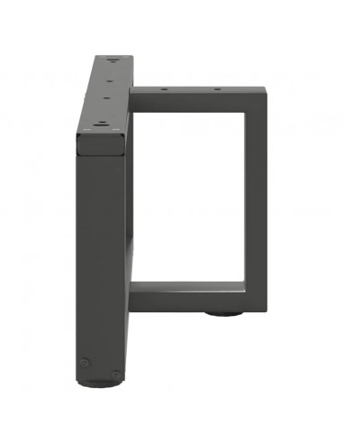 Gambe Tavolino Caffè a T 2 pz Antracite 60x25x(30-31)cm Acciaio