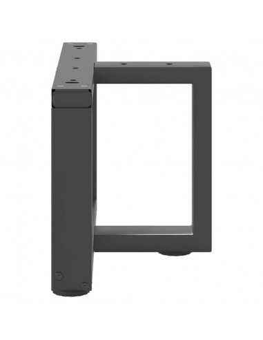 Gambe Tavolino Caffè a T 2 pz Antracite 40x25x(30-31)cm Acciaio