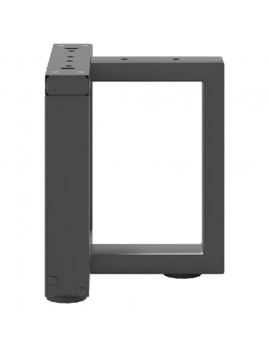 Gambe Tavolino Caffè a T 2 pz Antracite 30x25x(30-31)cm Acciaio