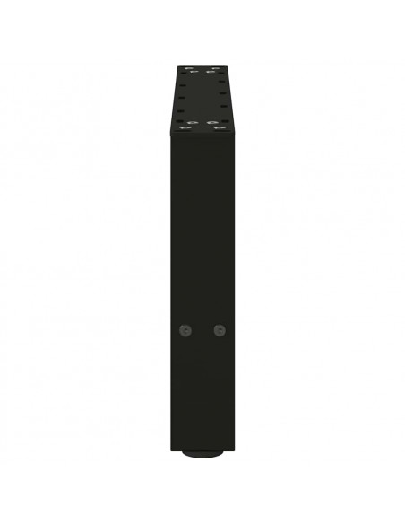 Gambe per Tavolino 2 pz Nero 30×50 cm in Acciaio
