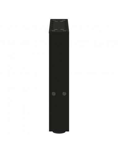 Gambe per Tavolino da Caffè Nere 2 pz 30x(30-31) cm Acciaio