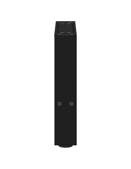 Gambe per Tavolino 2 pz Nero 30×30 cm in Acciaio