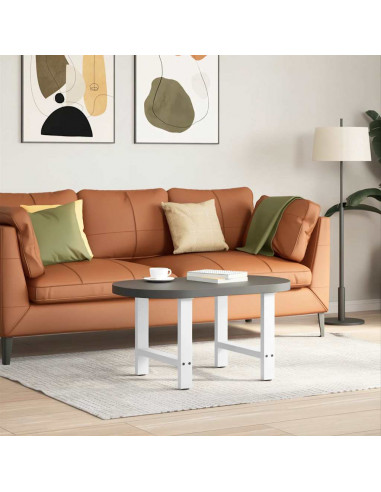 Gambe per Tavolino 2 pz Bianco 42×50 cm in Acciaio