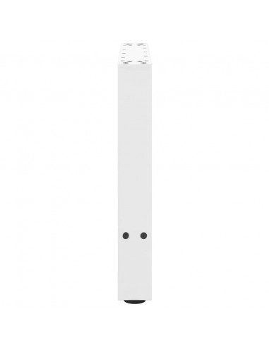 Gambe per Tavolino 2 pz Bianco 42×50 cm in Acciaio