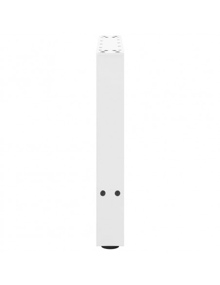 Gambe per Tavolino 2 pz Bianco 42×50 cm in Acciaio