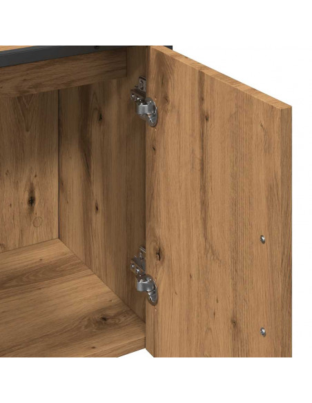 Mobile Lavabo Bagno Rovere Artigianale Legno Multistrato