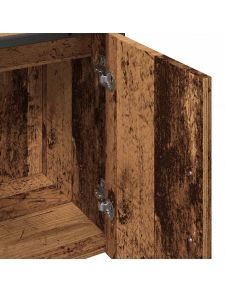 Mobile Lavabo Bagno Legno Antico 60x33x60 cm Legno Multistrato