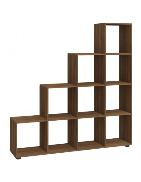 Libreria a Scala Rovere Marrone 142 cm in Legno Multistrato