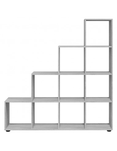 Libreria a Scala Grigio Sonoma 142 cm in Legno Multistrato