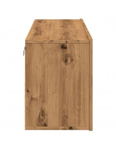 Mobile TV a Parete Rovere Artigianale 100x30x41 cm