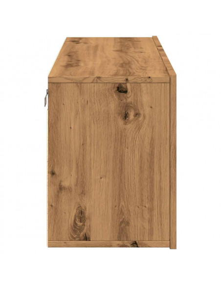 Mobile TV a Parete Rovere Artigianale 100x30x41 cm