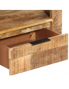 Mobile Porta TV 110x30x40 cm in Legno di Mango Grezzo