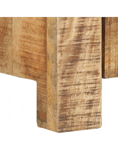 Mobile Porta TV 110x30x40 cm in Legno di Mango Grezzo