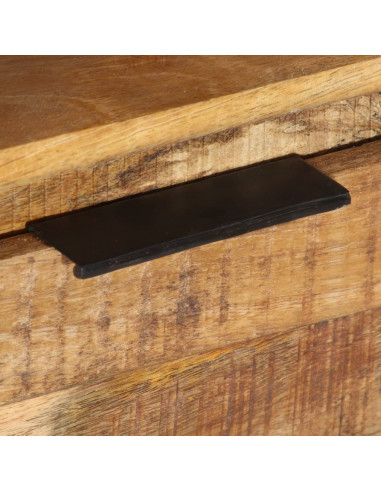 Mobile Porta TV 110x30x40 cm in Legno di Mango Grezzo