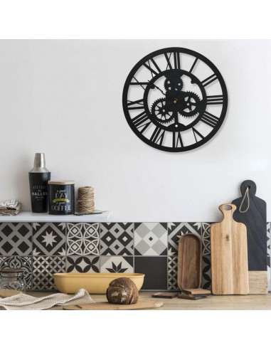 Orologio da Parete Nero 30 cm Acrilico