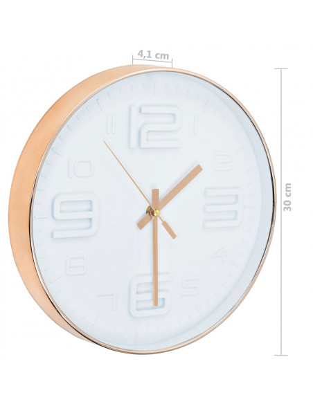 Orologio da Parete Effetto Rame 30 cm
