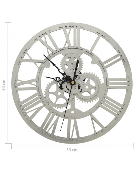 Orologio da Parete Argento 30 cm Acrilico