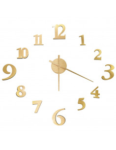 Orologio da Parete 3D Design Moderno Oro 100 cm XXL