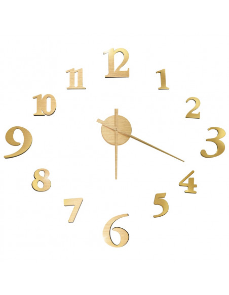 Orologio da Parete 3D Design Moderno Oro 100 cm XXL