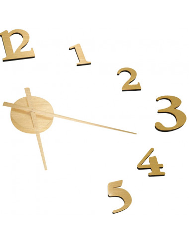 Orologio da Parete 3D Design Moderno Oro 100 cm XXL