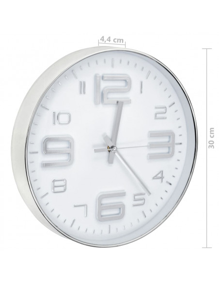 Orologio da Parete 30 cm Argento