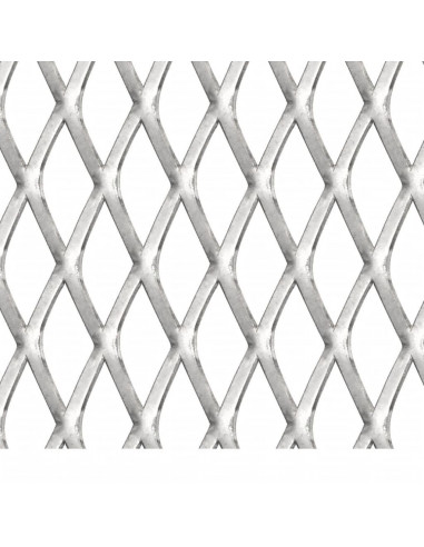 Recinzione da Giardino in Rete Acciaio Inox 50x50 cm 20x10x2 mm