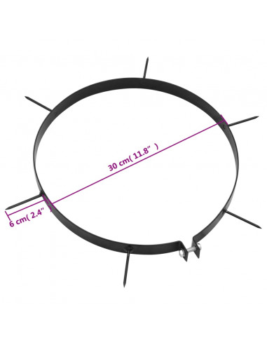 Morsetti per Arieggiatore Prato 5pz con Punte Ø 30 cm Ferro