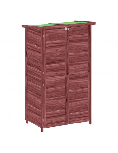 Rimessa da Giardino Moka 83x57x140 cm in Legno Massello di Pino