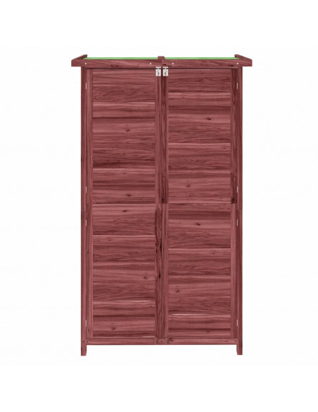 Rimessa da Giardino Moka 83x57x140 cm in Legno Massello di Pino